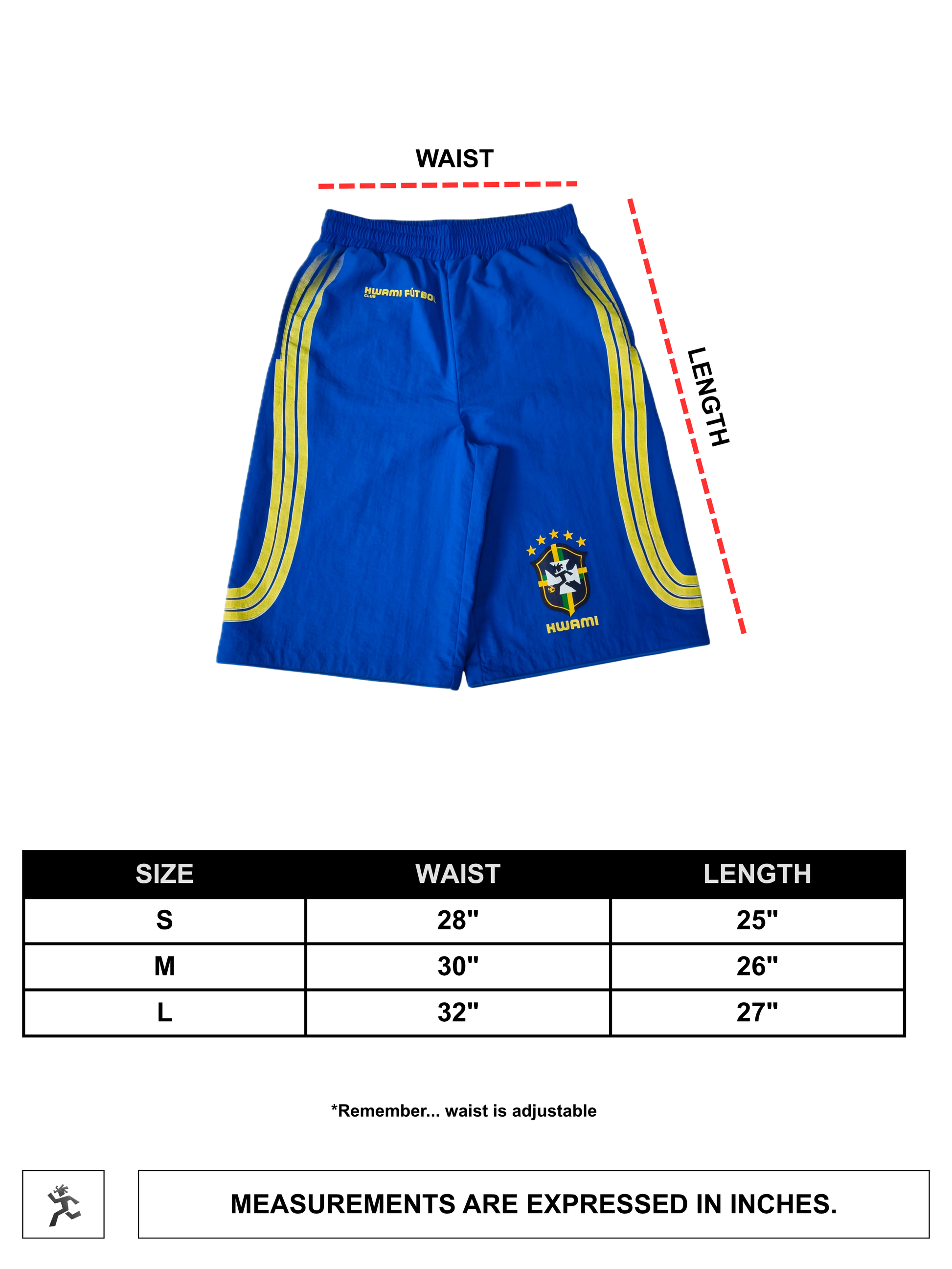 Brasil Track Shorts — KWAMI World Cup Madness