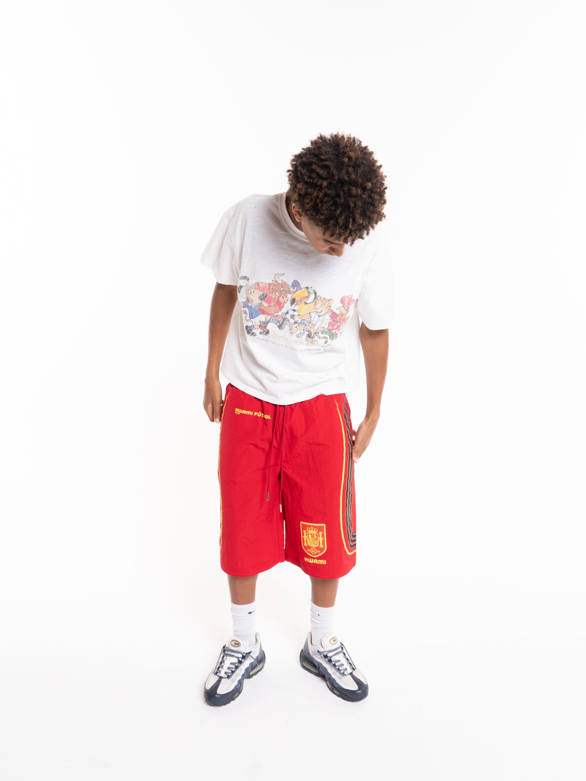Spain Track Shorts — KWAMI World Cup Madness